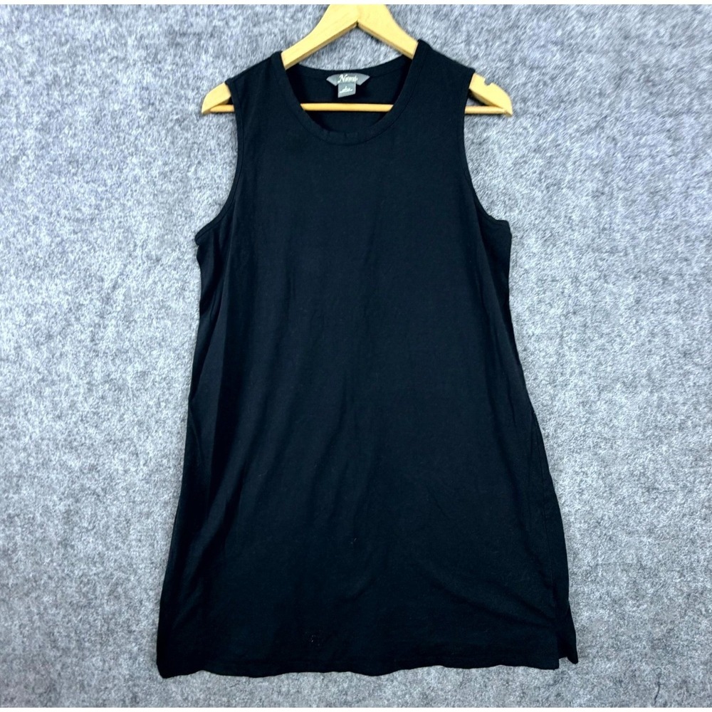 Natural Reflections Tank Dress Womens Large Black Stretch Office Capsule Basics